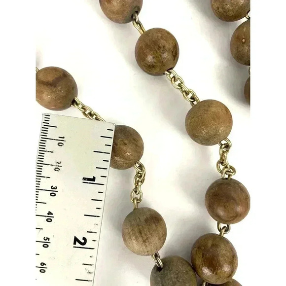 VTG Pair Wooden Rosaries Bronze Colorful - Picture 10 of 12
